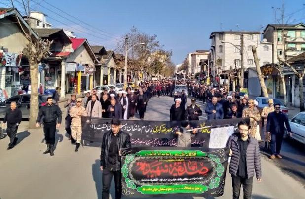 برگزاری مراسم عزاداری سالروز شهادت حضرت فاطمه(س) در آستارا