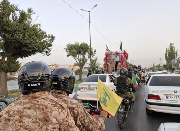 همراهی باشکوه با پیکر سردار «شادمانی» در همدان