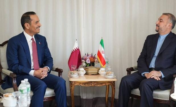 رایزنی وزرای خارجه ایران و قطر در نیویورک
