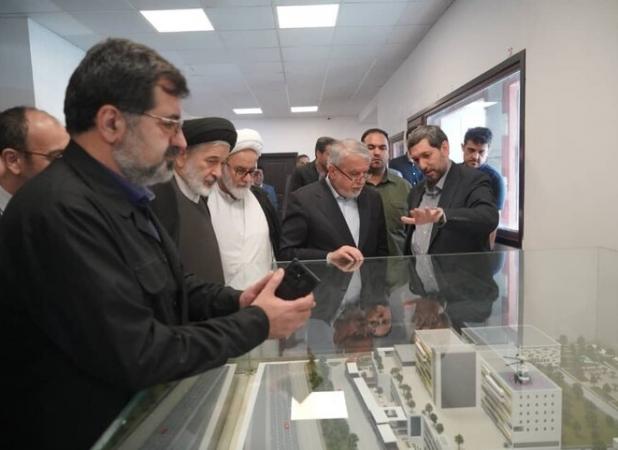 بازدید وزیر میراث‌فرهنگی از روند احداث بیمارستان فوق‌تخصصی نور قم