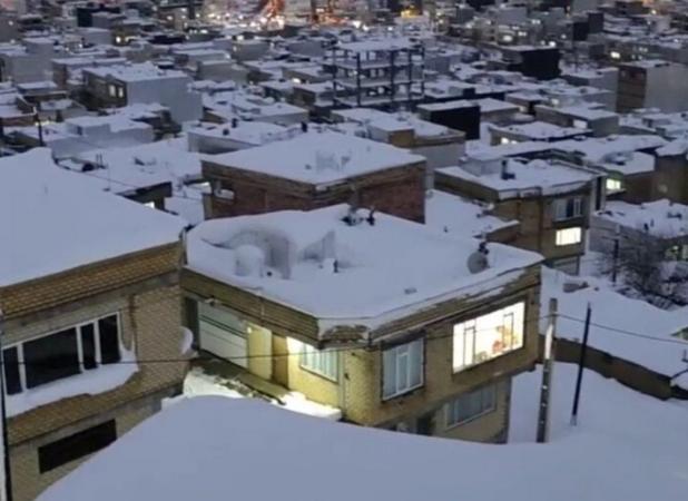 بانه در سکوت سپید برف؛ غروب زمستانی شهر پس از بارش سنگین