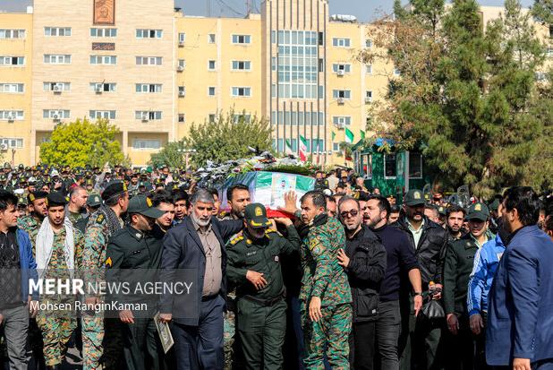 تشییع پیکر سردار شهید حمید مازندرانی از حسینیه ثارالله گرگان