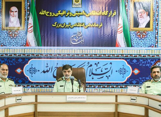 استقرار ۱۷ هزار پلیس در تهران برای مدیریت ترافیک و امنیت مراسم ارتحال