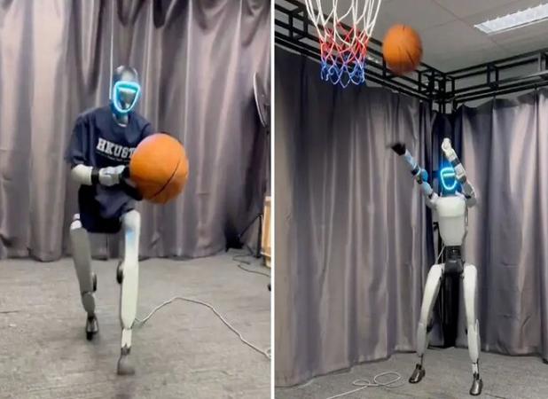 بکستبال بازی کردن ربات انسان‌نمای چین را تماشا کنید