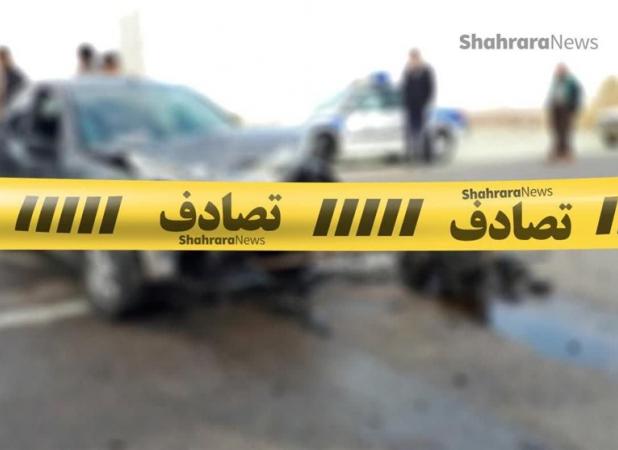 مرگ تلخ زن و مرد جوان در تصادف هولناک اتوبان بابایی