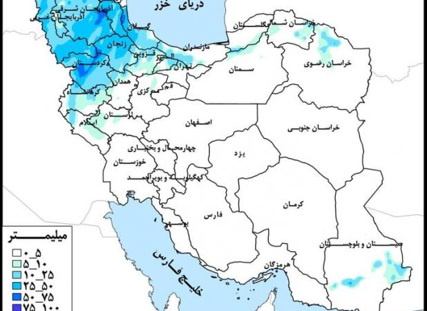 حوضه دریاچه ارومیه پرباران‌ترین حوضه‌ درجه ۱ کشور در هفته جاری