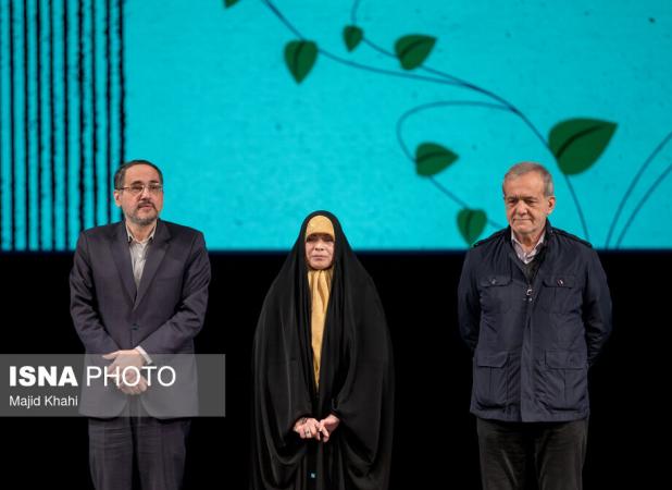 عکسی متفاوت از همسر قالیباف در کنار پزشکیان