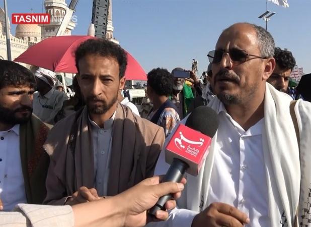 قدردانی عضو دفتر سیاسی انصارالله از  1500 راهپیمایی یمنی‌ها در حمایت از غزه