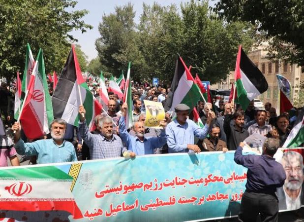راهپیمایی مردم شهرکرد در محکومیت جنایات رژیم صهیونیستی