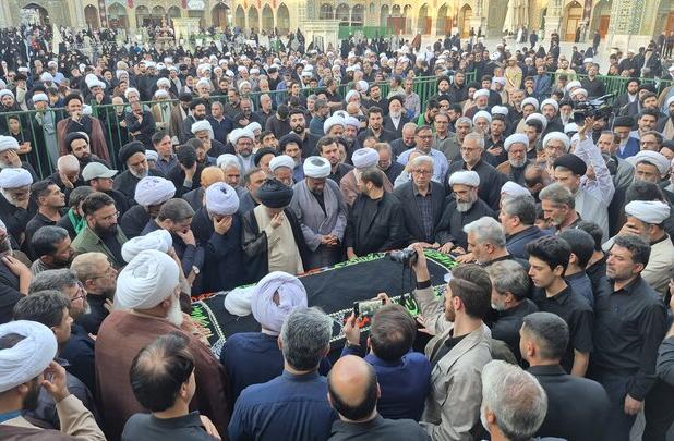 مراسم تشییع پیکر آیت‌الله نعیم‌آبادی در قم برگزار شد