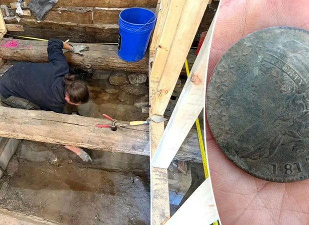 کشف گنج ۲۰۰ ساله زیر خرابه‌های یک کافه!