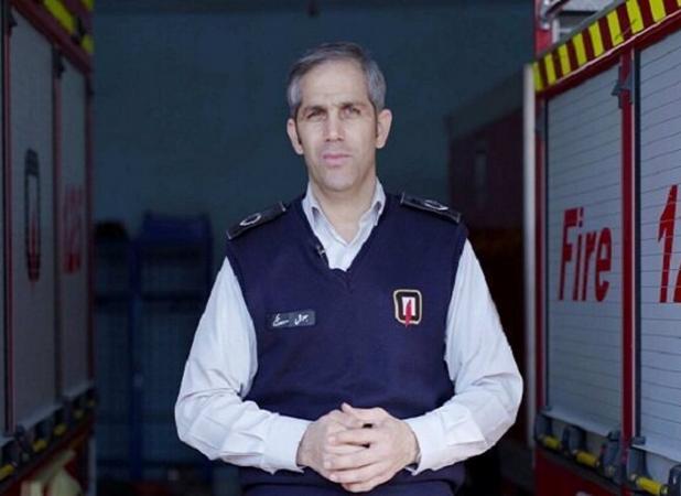 آتش‌سوزی یک ساختمان اقامتی در خیابان سعدی