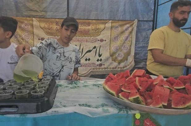 برپایی موکب رهروان شهدا تالش محله لنگرود به مناسبت عید غدیر خم