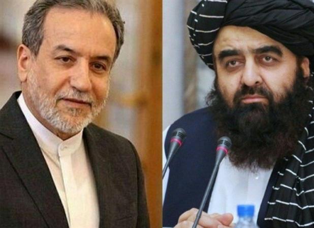گفتگوی وزرای خارجه ایران و طالبان درباره بحران غزه و مهاجران افغان