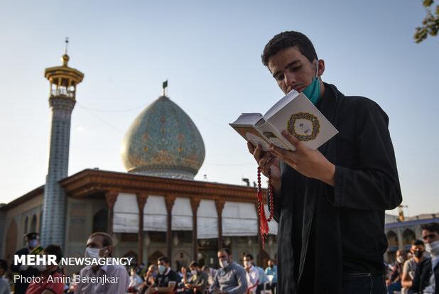 حرم شاهچراغ(ع) میعادگاه نجواگران دعای عرفه