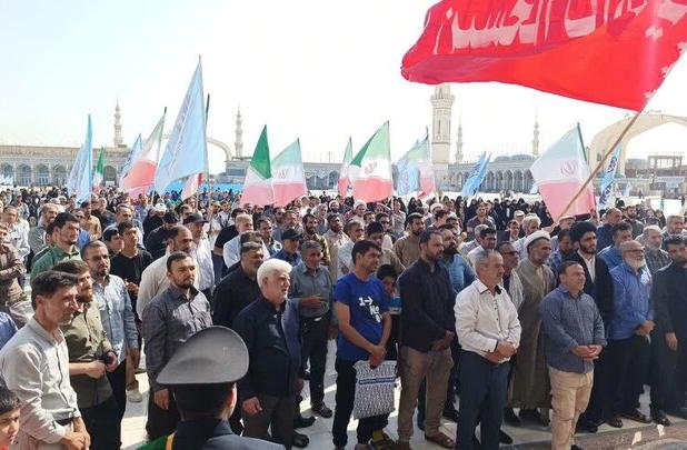تجمع مردم استان تهران بعد از نماز جمعه در محکومیت جنایات صهیونیست ها