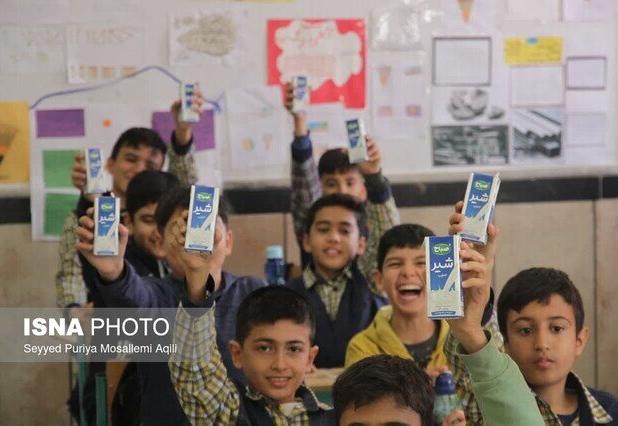 توزیع شیر رایگان در مدارس یزد با اولویت مناطق کم‌برخوردار