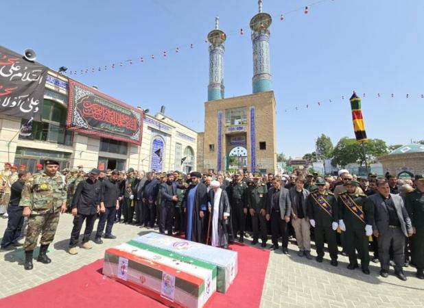 مراسم تشییع شهیدان «حیدری و ضرغامی پرست» آغاز شد