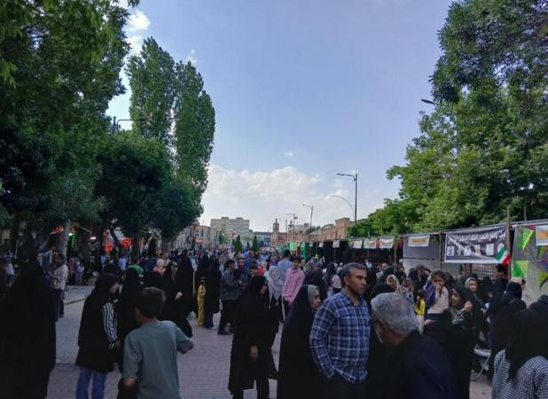 تجمع باشکوه و حماسی مردمی با شعار «ایران، ذوالفقار علی(ع)» در اردبیل