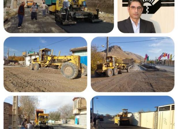 پایان عملیات بهسازی و آسفالت معابر شهر بیرانشهر با اعتبار ۶۵ میلیارد ریال