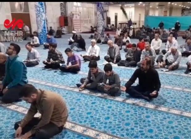 مراسم پرفیض دعای عرفه در مسجد جامع قروه