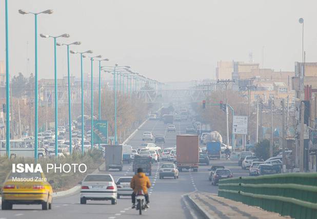 هوای یزد آلوده می‌شود