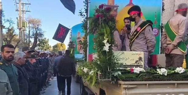 پیکر مطهر ۶ شهید گمنام در اراک تشییع شد