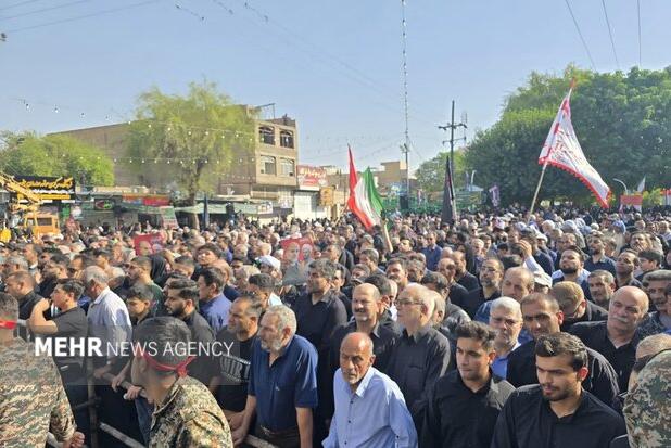 اغاز مراسم تشییع پیکر مطهر غلامعلی رشید
