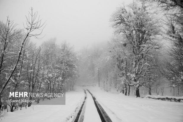 بارش سنگین برف در اشکور