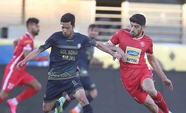 تساوی گل‌گهر و پرسپولیس در نیمه اول با چاشنی اشتباه لک و گل مشکوک