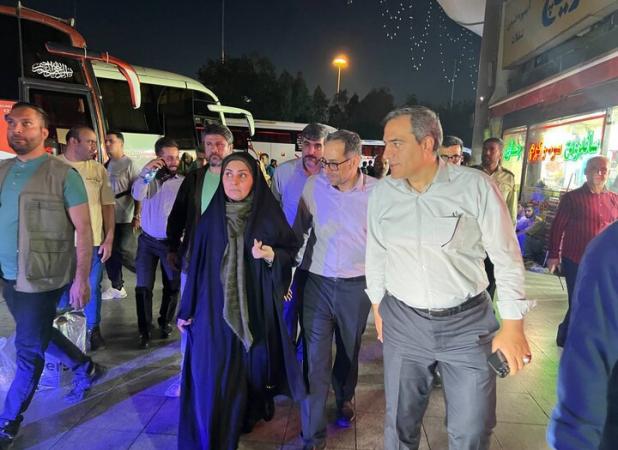 بازدید شبانه وزیر راه از ترمینال مسافربری جنوب تهران