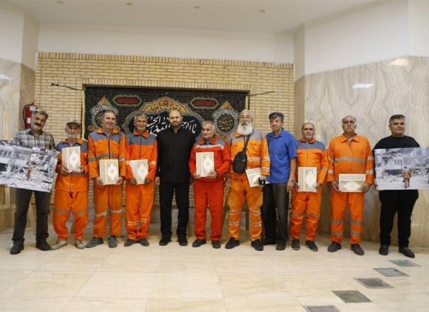 تجلیل از پاکبانان جهادگر دوران دفاع مقدس ۱۲ روزه پایتخت
