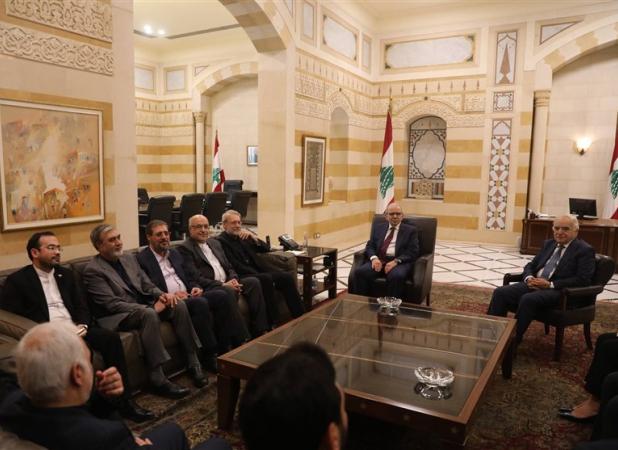 دیدار لاریجانی با نخست وزیر لبنان