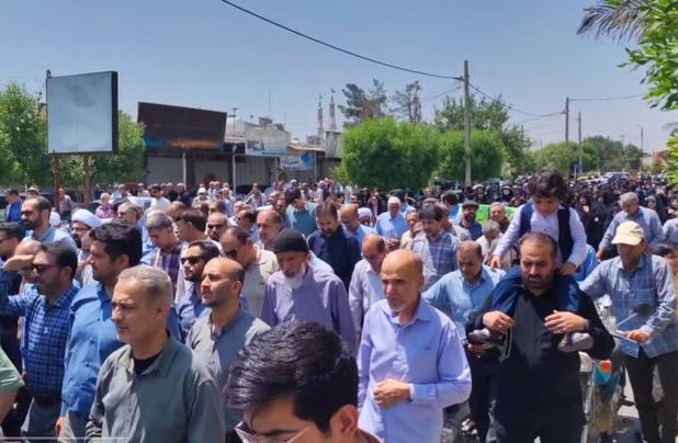 راهپیمایی مردم فسا در محکومیت حملات رژیم صهیونیستی