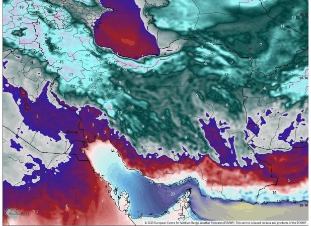 ورود جبهه سرمای شدید به کشور از این تاریخ