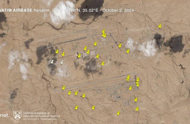 تصاویر ماهواره‌ای پایگاه «نواتیم» بعد از عملیات «وعده صادق ۲»