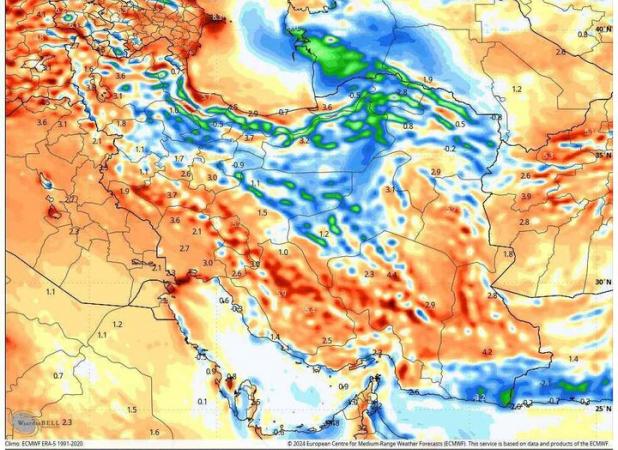 تداوم هشدار زرد هواشناسی؛ بارش باران و تگرگ در محورهای شمالی کشور