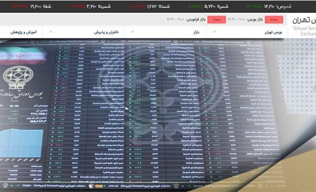 کاهش بیش از19 واحدی شاخص بورس تهران