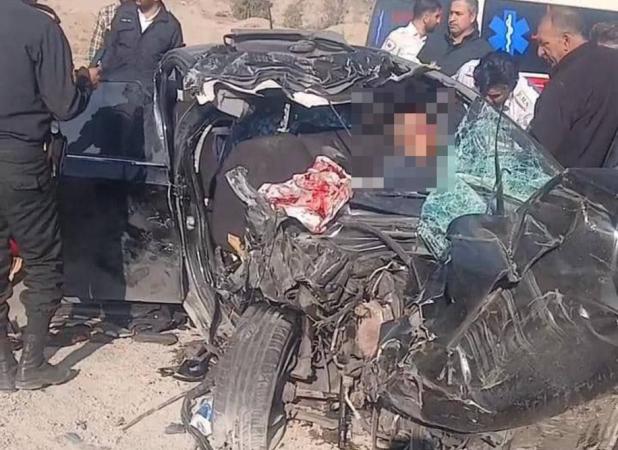 تصاویر دلخراش از صحنه تصادف همسر معاون پزشکیان