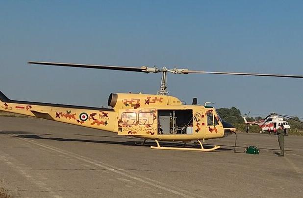 آغاز هلیبورن و عملیات اطفای حریق منطقه جنگلی الیت