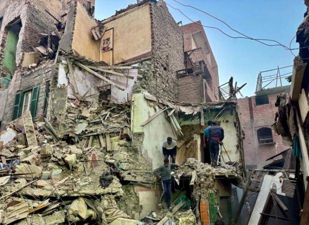 ۸ کشته در پی ریزش ساختمان در مصر