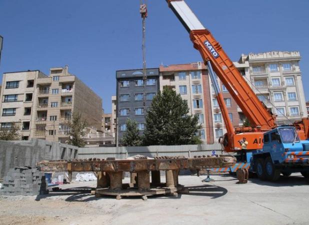 آغاز ورود قطعات دومین دستگاه حفار مکانیزه به خط ۱۰ مترو تهران