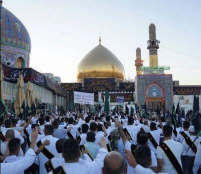 آغاز پیاده‌روی اربعین دسته بنی‌عامر از سامرا