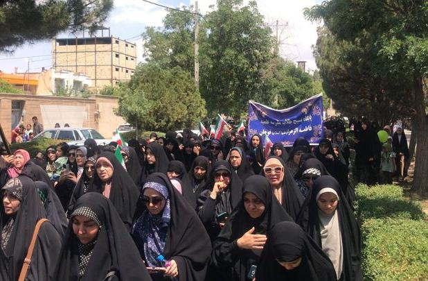 فریاد انزجار مردم قوچان پس از جنایات رژیم صهیونیستی 