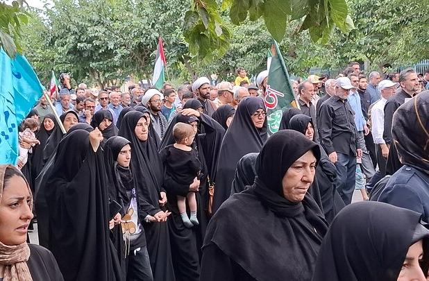 راهپیمایی جمعه‌های خشم و نصر در مرکز خراسان شمالی