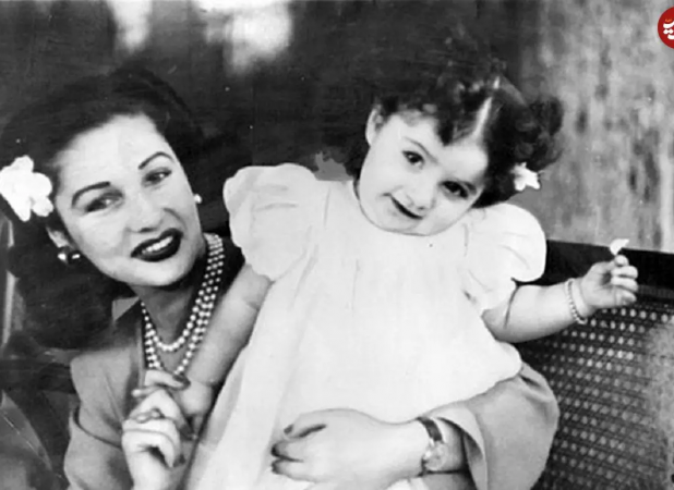 فوزیه، ملکه مصری ایران در کنار برادرش ملک فاروق