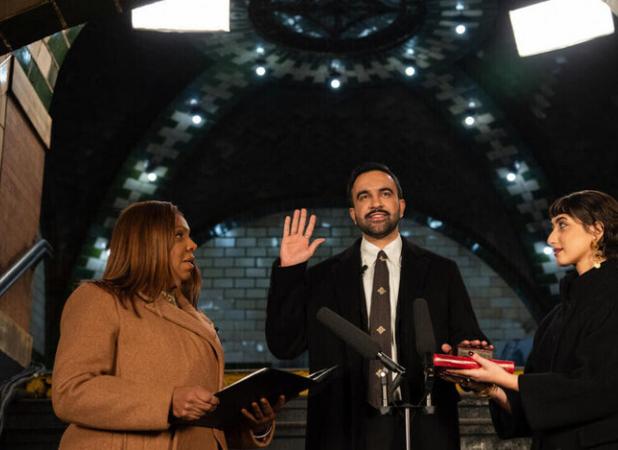 برگزاری مراسم تحلیف اولین شهردار مسلمان نیویورک