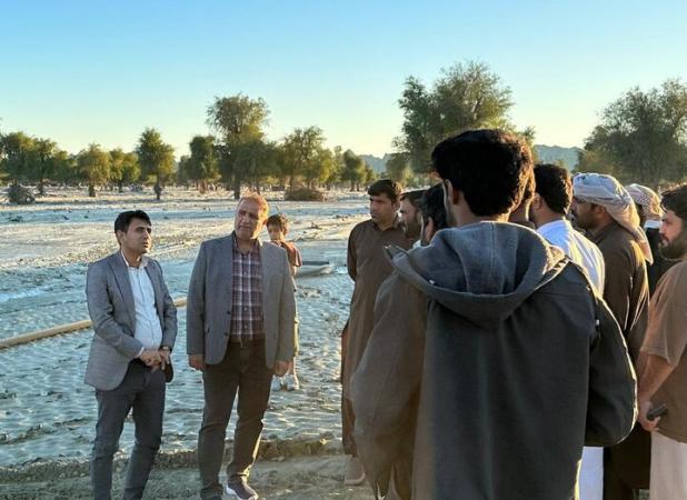 خسارت سنگین سیلاب به اراضی کشاورزی بندرجاسک