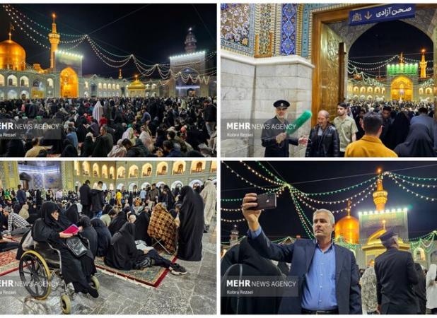 شب میلاد امام مهربانی ها؛ وقتی دل‌ها زیر سایه گنبد طلایی آرام می گیرند