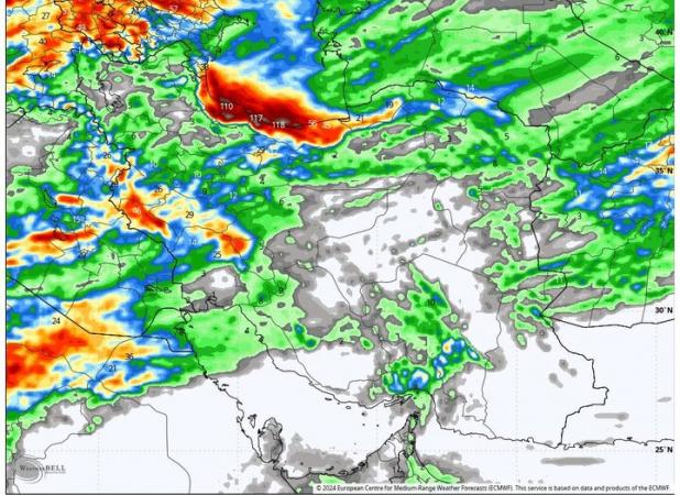 ورود موج بارش‌های پی در پی به کشور از روز چهارشنبه